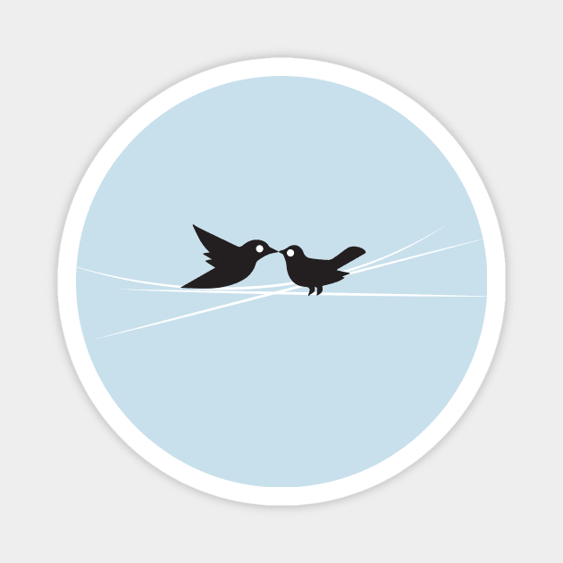 Birds illustration Magnet by dddesign